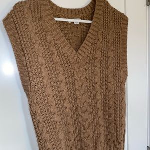 American Eagle Tan Sweater Vest